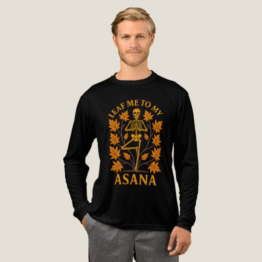 Lassen Sie mich zu meinem asana botanischen Skelet Tri-Blend Shirt (Volle Vorderseite)