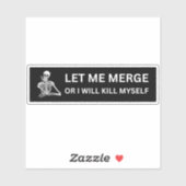 Lassen Sie mich zusammenkommen, oder ich werde mic Aufkleber (Blatt)