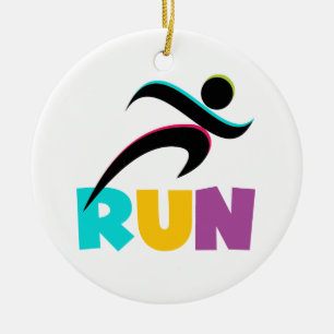 LASSEN Sie multi laufen Keramik Ornament