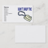 Lassen Sie nicht die Seife fallen Visitenkarte (Vorne/Hinten)