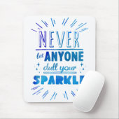 "Lassen Sie nie jedermann dull Ihren motivierend Mousepad (Mit Mouse)