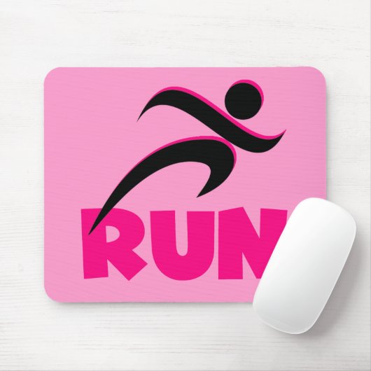 LASSEN Sie Rosa laufen Mousepad (Mit Mouse)