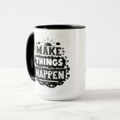 Lassen Sie Sachen geschehen Tasse (Vorderseite Links)