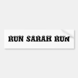 LASSEN SIE SARAH-LAUF LAUFEN AUTOAUFKLEBER