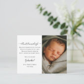 Lassen Sie sich einladen, eine Godmutter mit Bilde Einladung (Stehend Vorderseite)