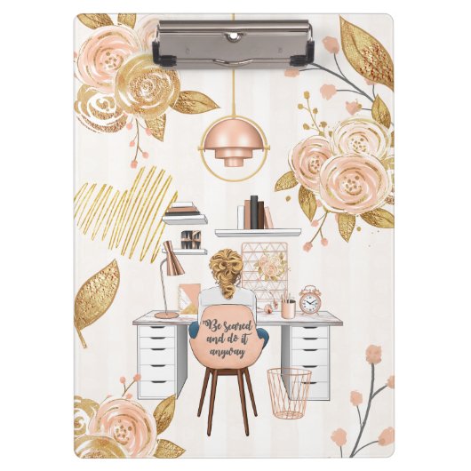 Lassen Sie sich erschrecken und machen Sie es auf Klemmbrett (Vorderseite)