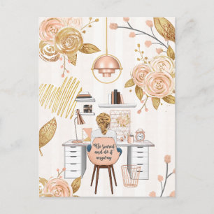 Lassen Sie sich erschrecken und machen Sie es auf  Postkarte