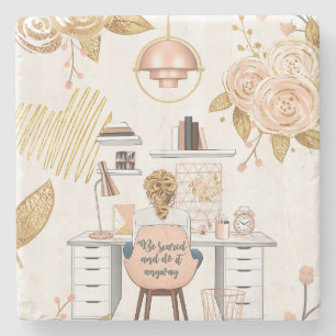 Lassen Sie sich erschrecken und machen Sie es auf  Steinuntersetzer