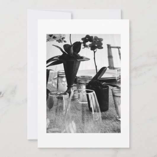 LASSEN SIE SICH GEMEINSAM SCHWARZEN/WEISSE PARTY E EINLADUNG (Vorderseite)