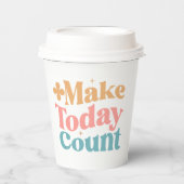 Lassen Sie sich heute inspirieren. Pappbecher (Vorderseite)