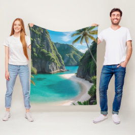 "Lassen Sie sich im Paradies verwöhnen: Die tropis Fleecedecke