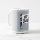 Lassen Sie sich kein gepanzertes Banner neben eine Kaffeetasse (Vorderseite Links)