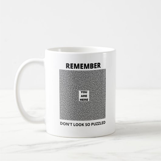 Lassen Sie sich nicht verwirrt sein Kaffeetasse (Links)