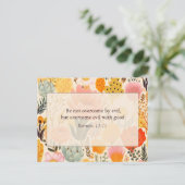 Lassen Sie sich nicht von der bösen Christlichen B Postkarte (Stehend Vorderseite)