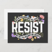 Lassen Sie sich nicht von meinem Präsidenten gegen Postkarte (Vorne/Hinten)