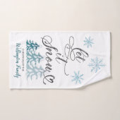 Lassen Sie sich personalisierte Weihnachten schnee Handtuch (Handtuch)