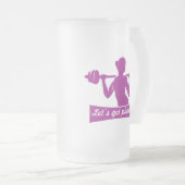 LASSEN SIE SICH PHYSISCH MATTGLAS BIERGLAS (VorderseiteRechts)