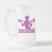 LASSEN SIE SICH PHYSISCH MATTGLAS BIERGLAS (Links)