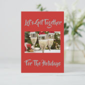 "LASSEN SIE SICH VERSTÄRKEN" SCHÖNE FERIENEINLAGE EINLADUNG (Stehend Vorderseite)