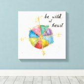 Lassen Sie sich von den farbenfrohen Gilded Compas Leinwanddruck (Insitu (Holzboden))