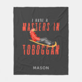 Lassen Sie sich von den Meistern des Wintersportab Fleecedecke (Vorderseite)