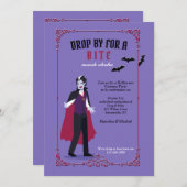 Lassen Sie sich von der Einladung zum Halloween-Pa (Vorne/Hinten)