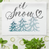 Lassen Sie sich von der eleganten Weihnachtswasser Geschirrtuch (Gefaltet)