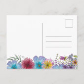 Lassen Sie sich von einem großen traumhaften Garte Postkarte (Rückseite)