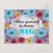 Lassen Sie sich von einem großen traumhaften Garte Postkarte (Vorderseite)