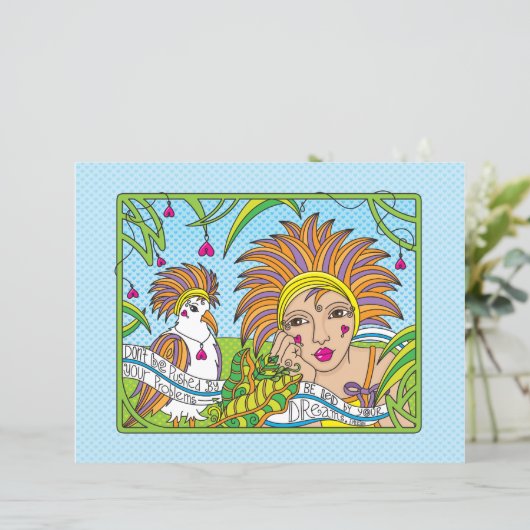 Lassen Sie sich von Ihrem Dreams_Flat Paper Sheet  (Stehend Vorderseite)