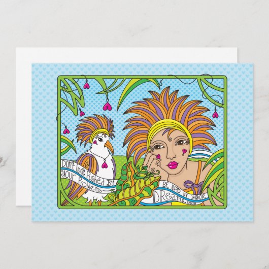 Lassen Sie sich von Ihrer Dreams_Flat Card 7"x5" l (Vorne/Hinten)