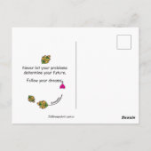 Lassen Sie sich von Ihrer Dreams_ Postkarte leiten (Rückseite)