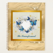 Lassen Sie sich von Zitatherzen und blauen Schmett Planer (Vorderseite)