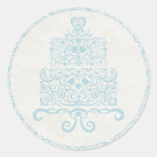 Lassen Sie sie Cake Sticker essen - blau
