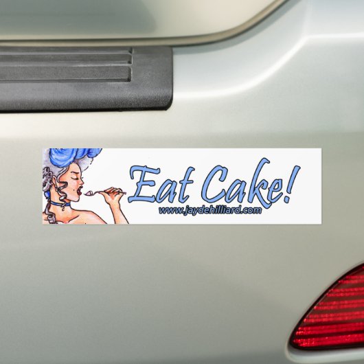 "Lassen Sie sie Kuchen-essen" Autoaufkleber (Auf Auto)