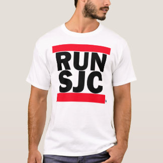 LASSEN Sie SJC weißes T-Stück laufen T-Shirt