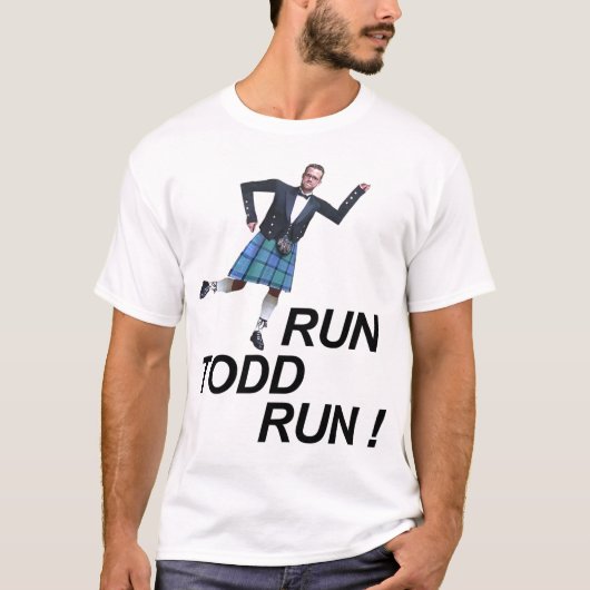 Lassen Sie Todd-Lauf laufen T-Shirt (Vorderseite)