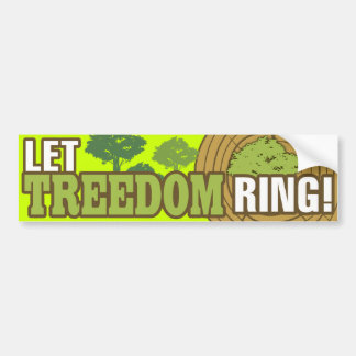 Lassen Sie Treedom Ring! Autoaufkleber