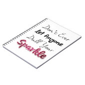 Lassen Sie überhaupt niemand Dull Ihren Schein Notizblock (Linke Seite)