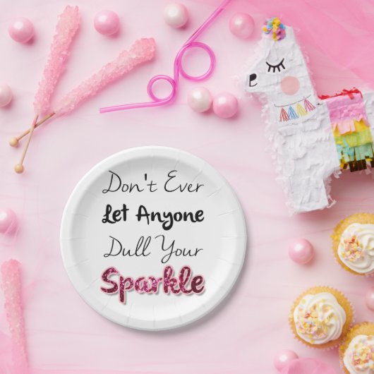 Lassen Sie überhaupt niemand Dull Ihren Schein Pappteller (Party)