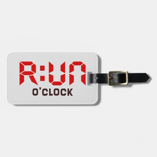 LASSEN Sie Uhr laufen Gepäckanhänger (Vorderseite horizontal)