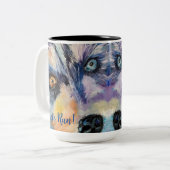 Lassen Sie uns ALASKA zwei Töne 15oz Kaffee-Tasse Zweifarbige Tasse (Vorderseite Links)