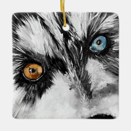 Lassen Sie uns Alaskan Keramik Ornament laufen (Vorderseite)