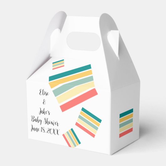 Lassen Sie uns Beachy Baby Duwer Gunst Geschenkbox Geschenkschachtel (Vorderseite)