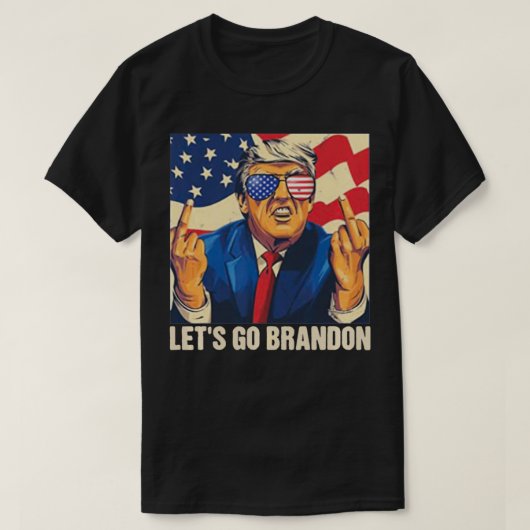 Lassen Sie uns Branson Brandon Trump Conservative T-Shirt (Design vorne)