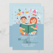 Lassen Sie uns darüber lesen Einladung (Vorne/Hinten)