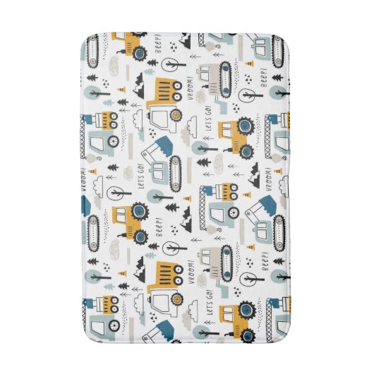 Lassen Sie uns das Fahrzeugmuster verschieben Badematte (Vorderseite Vertikal)