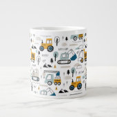 Lassen Sie uns das Fahrzeugmuster verschieben Jumbo-Tasse (Vorderseite)