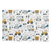 Lassen Sie uns das Fahrzeugmuster verschieben Kissenbezug (Rückseite)