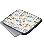 Lassen Sie uns das Fahrzeugmuster verschieben Laptopschutzhülle (Vorne Knopf)